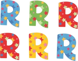 Drevené písmenko Hviezdička R Bigjigs Toys