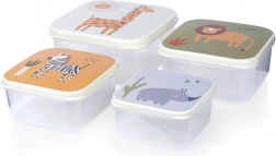 Detské dózy na potraviny 4 ks – zvieracie motívy