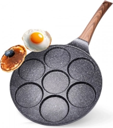 Granitová panvica na vajcia 7 otvorov BLACK&WOOD 26 cm