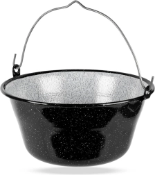 Závesný maďarský kotlík smaltovaný 7,5 l