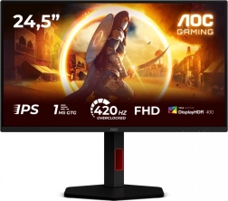 Aoc 25g4kur 24,5" herný ips monitor 420 hz s pivotom