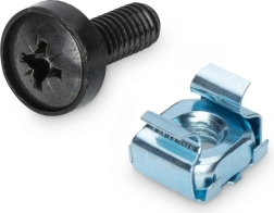 Montážna sada M6 pre rack 10" a 19", 50 ks, čierna – DIGITUS