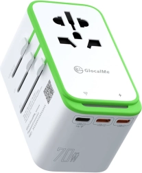 Univerzálny cestovný adaptér s 4G/LTE Wi‑Fi hotspotom GLOCALME Roamplug (70 W)