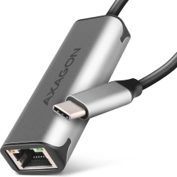 USB‑C 3.2 Gen 1 2,5GbE adaptér AXAGON s čipom Realtek RTL8156B, sivý