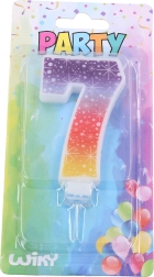 Párty sviečka číslo 7 Hviezdy