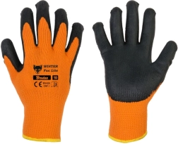 Zimné pracovné rukavice WINTER FOX LITE, latex, veľkosť 11 (XXL)