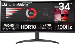 LG UltraWide 34" zakrivený VA monitor