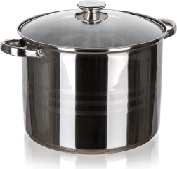 Nerezový hrniec 30 cm so sklenenou pokrievkou 16,2 l LIVING
