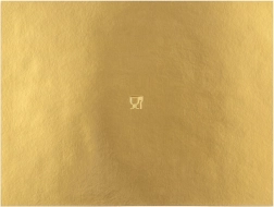 Zlatý obdĺžnikový podložka pod tortu 40 × 30 cm