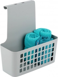 Závesný plastový košík na dvere, sivý 23,5 × 10 × 24 cm
