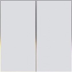 Zigbee dotykový vypínač svetla AVATTO Dual TUYA, biely