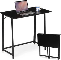 Skladací písací stôl MODERNHOME 80 × 45 cm, čierny