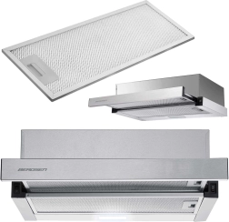 Teleskopický kuchynský odsávač 50 cm nerez BERDSEN BT-233 s LED osvetlením