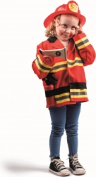 detský hasičský kostým BIGJIGS TOYS s doplnkami