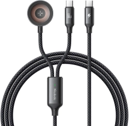 Mcdodo 2v1 USB-C kábel a nabíjačka pre Apple Watch, 60W, 1,2m