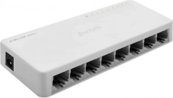 Sieťový prepínač 8× RJ45, gigabitová LAN, Qoltec