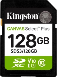 Pamäťová karta SD 128GB Kingston Canvas Select Plus Gen3