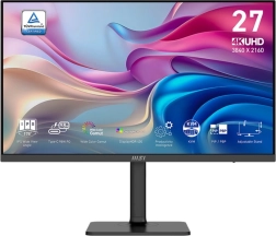 Moderný monitor MSI 27 palcov LED UHD plochý 60Hz čierny