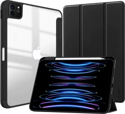 PrimeFolio ochranné puzdro na iPad Air 11 a iPad Pro 11, čierne/priehľadné