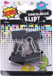 Kancelárske klipy 25 mm, 6 ks