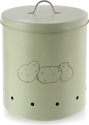 Kovový zelený box na zemiaky a zeleninu GREENISH 8,7 l