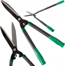 Teleskopické záhradné nožnice na živý plot s ergonomickými rukoväťami