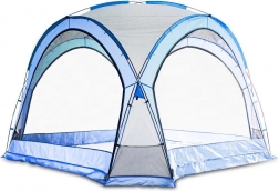 Párty stan s moskytiérou a bočnými stenami, modrý 3,5 × 3,5 m