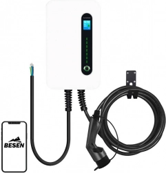 Nástenná nabíjačka pre elektromobily BESEN F30 s aplikáciou