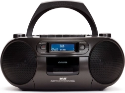 Prenosný boombox AIWA s CD, kazetou, USB, Bluetooth a DAB/FM rádiom