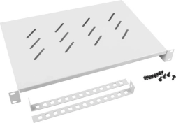 Lanberg polica do 19" rozvádzača 1U 483 × 300 mm sivá - 1 kus