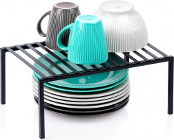 Kuchynská kovová polička čierna 33 × 21 × 14 cm