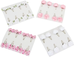 Sponky do vlasov s kvetinovým motívom - sada 32 ks