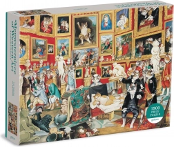 Puzzle 1500 dielikov – Tribúna Uffizi s mačkami od GALISON