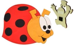 drevená magnetka lienka dodo