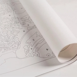 Maľovanie podľa čísel s rámom 30 × 30 cm pre deti