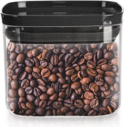 Štvorcová skladovacia dóza s vekom a silikónovým tesnením 700 ml