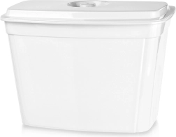Závesný kuchynský kôš na odrezky s vekom 4 l biely