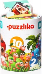 Puzzlika priatelia – moje prvé číselné puzzle 1–10, 20 dielikov