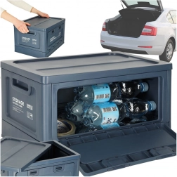 Campingová krabica - skladací box 25l modrá