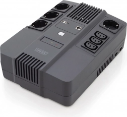 Záložný zdroj UPS DIGITUS 600 VA / 360 W line-interactive s AVR a LED