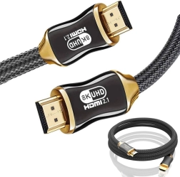 HDMI 2.1 ultra vysokorýchlostný kábel 8K 60 Hz, 4K 120 Hz, pozlátené konektory, 3 m