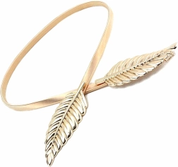 Bq53g dámsky opasok 68-100 cm zlatý