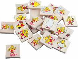 Drevené pexeso Kurča – tréning pamäti a postrehu