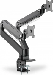 Stojan na dva monitory so svorkou a plynovou pružinou