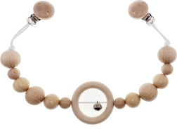 Hess retiazka na kočík s rolničkou prírodná dlhá