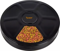 Automatický dávkovač krmiva PURLOY, 6‑komorový, s časovačom a LED displejom