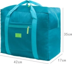 klasická cestovná a športová taška – svetlomodrá