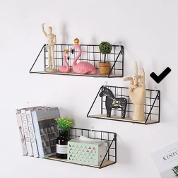 Nástenná polica 29,5 cm – čierna