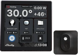 Sada inteligentných panelov Shelly Wall Display čierna a BLU H&T čierna