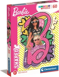 Puzzle 60 dielikov – tvarované BARBIE od Clementoni